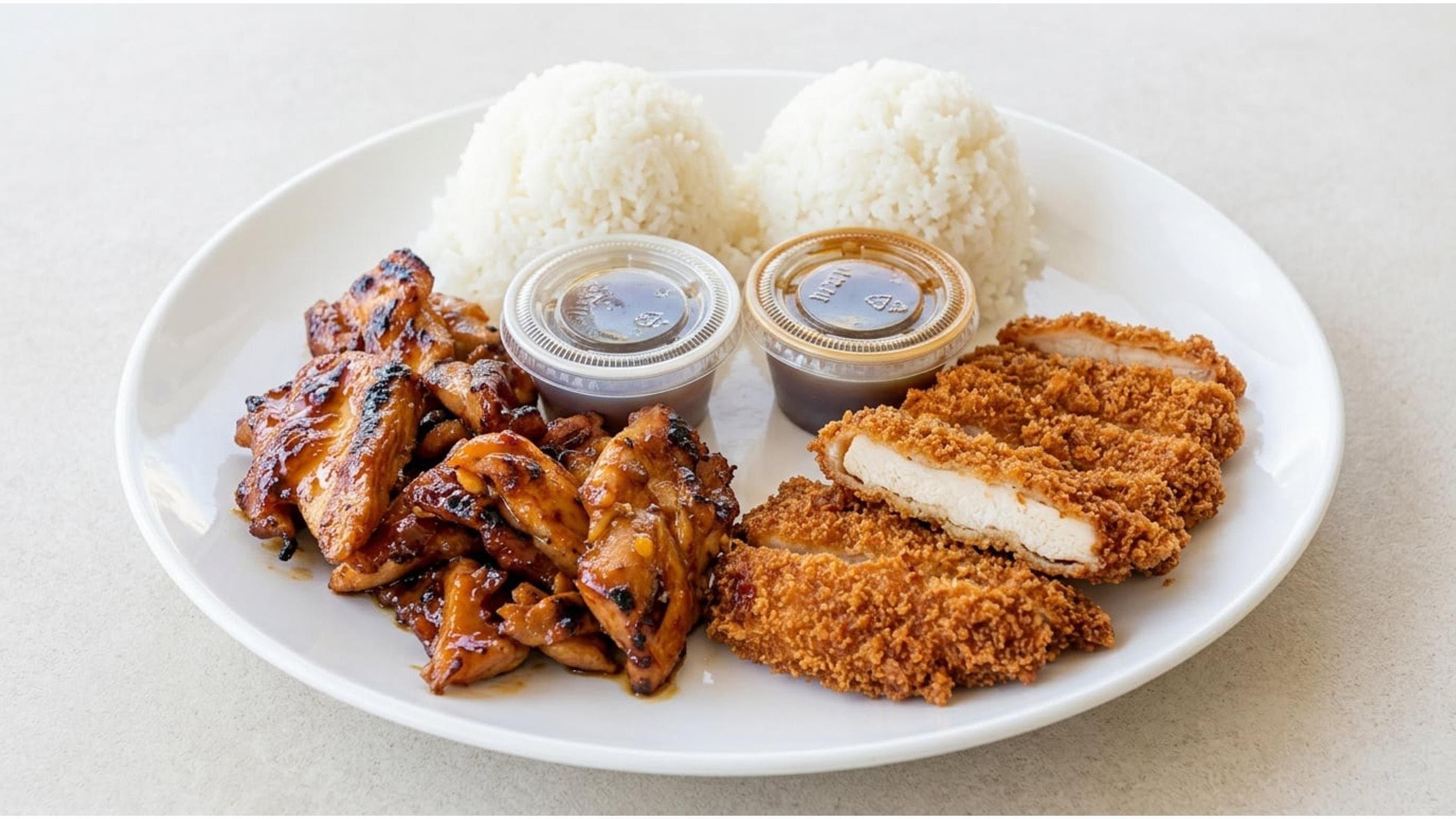 Chicken & Chicken Katsu Combo Teriyaki